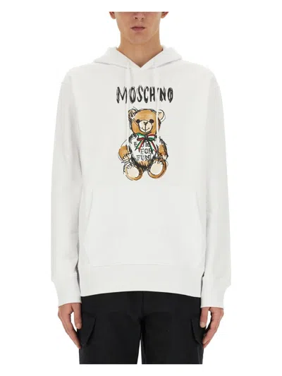 MOSCHINO MEN'S TEDDY PRINT SWEATSHIRT