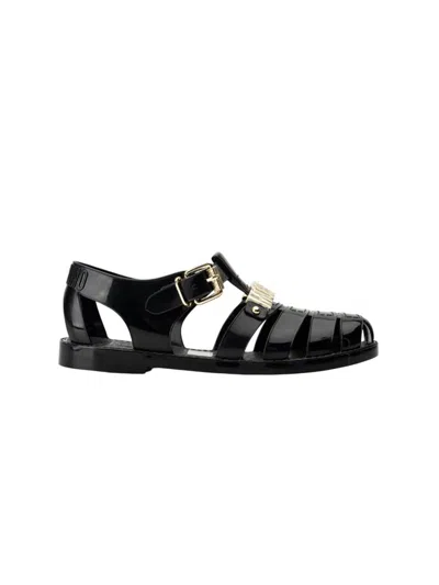 Moschino Men`s Sandal In Black