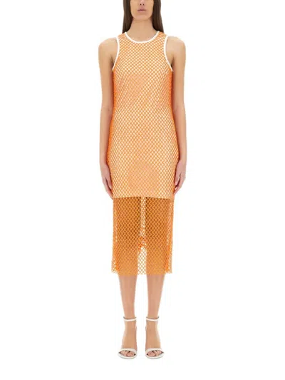 MOSCHINO MESH AND SEQUIN DRESS