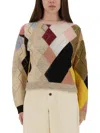 Moschino Knitwear Crew Neck Long Sleeves Soft Texture In Multi