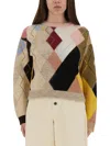 Moschino Knitwear Crew Neck Long Sleeves Soft Texture In Neutral