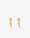 Moschino Chic Mini Statement Earrings In Gold
