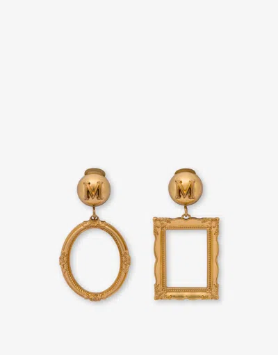 Moschino Metal Earrings In Gold
