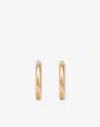 Moschino Polished Hoop Earrings In Gold