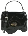 Moschino Melted Design Crossbody Bag In Black