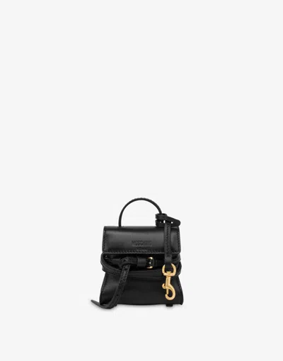 Moschino Micro Bag  Tie Me In Black