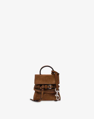 Moschino Micro Bag  Tie Me In Brown