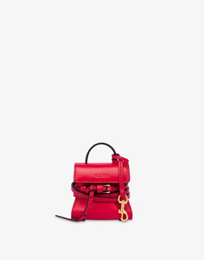 Moschino Micro Bag  Tie Me In Red