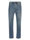 Moschino Denim Jeans With Five-pocket Design And Belt Loops In Blue