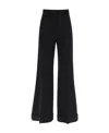 Moschino Women's High-waist Wide-leg Trousers In Black