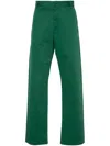 Moschino Halbhohe Straight-leg-chino In Grün