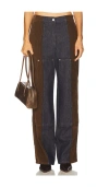 Moschino Mid Rise Straight Leg Jeans In Multi