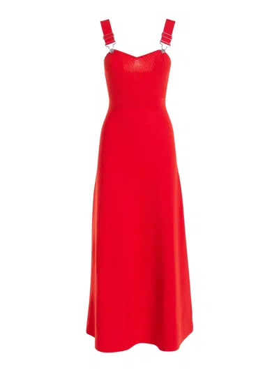 Moschino Midi Dress In Red