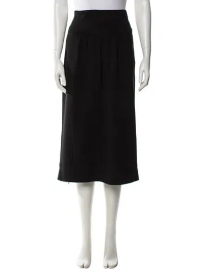 Pre-owned Moschino Midi Length Skirt In Black
