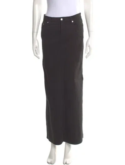 Pre-owned Moschino Midi Length Skirt In Black