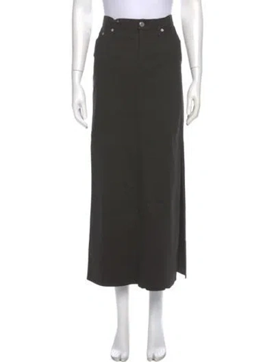 Pre-owned Moschino Midi Length Skirt In Green