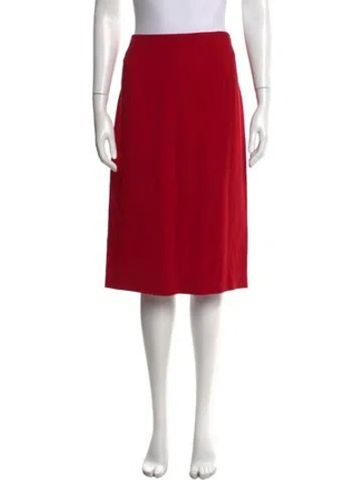 Pre-owned Moschino Midi Length Skirt In Red