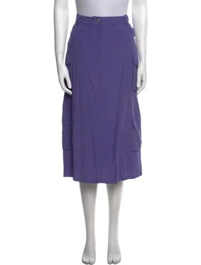 Pre-owned Moschino Midi Length Skirt W/ Tags In Purple