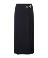 Moschino Midi Skirt With Toggle In Blue