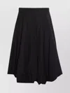 Moschino Midi Skirt With High Waist And Pleats In Black