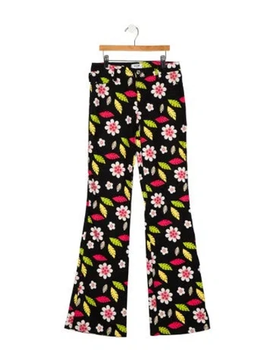 Pre-owned Moschino Mid-rise Skinny Leg Jeans In Multi