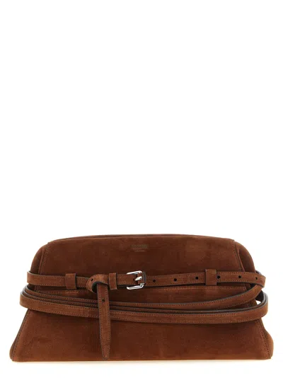 Moschino Milano Clutch In Brown