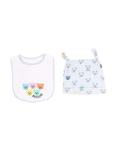 Moschino Mini Cap Set For Boys In Blue
