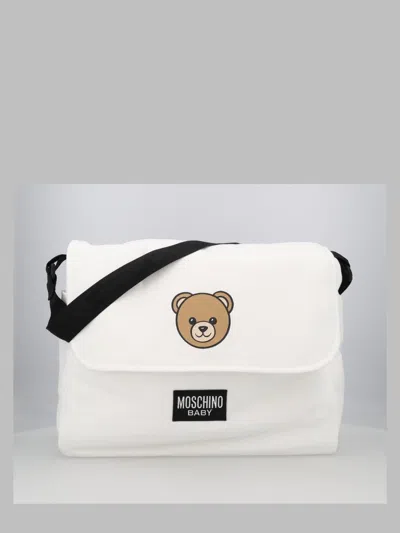 Moschino Mini Changing Handbag With Mat In White