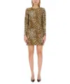 Moschino Couture Dress With Animal Pattern In Animal Print