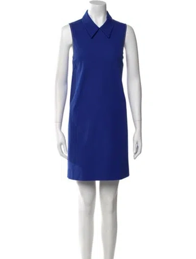 Pre-owned Moschino Mini Dress In Blue