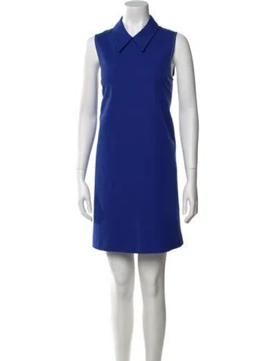 Pre-owned Moschino Mini Dress In Blue