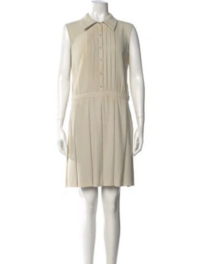 Pre-owned Moschino Mini Dress In Neutral