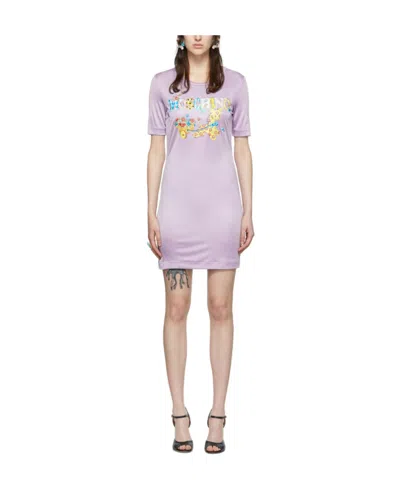 Moschino Mini Dress In Purple