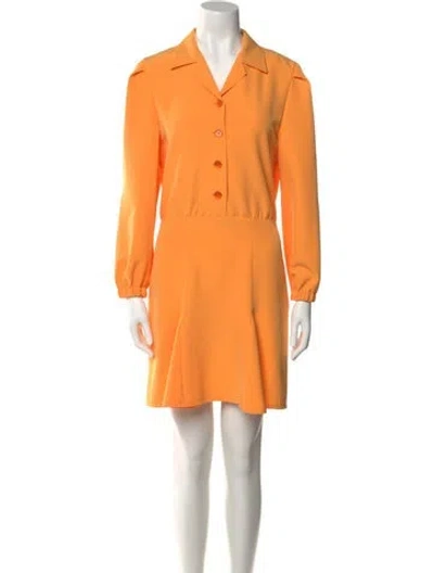 Pre-owned Moschino Mini Dress In Yellow