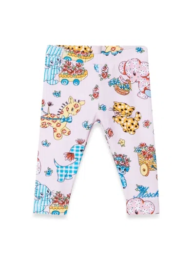 Moschino Mini Leggings For Girls In Pink