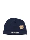 Moschino Mini Logo Bear Hat In Black
