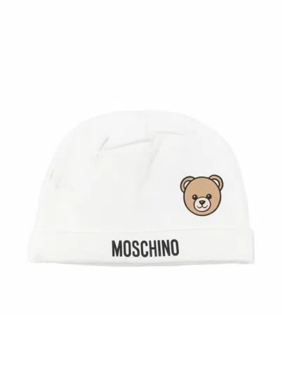 Moschino Mini Logo Hat In White