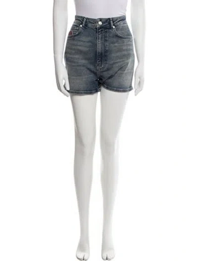Pre-owned Moschino Mini Shorts In Blue