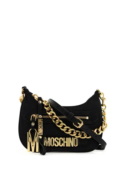 Moschino Mini Shoulder Bag With Strap In Black