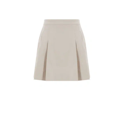 Moschino Mini Skirt In Neutral