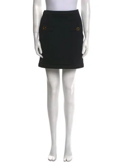 Pre-owned Moschino Mini Skirt In Black