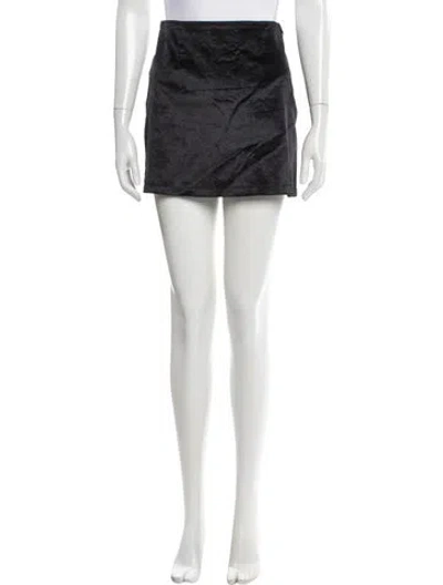 Pre-owned Moschino Mini Skirt In Black