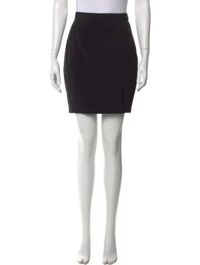 Pre-owned Moschino Mini Skirt In Black