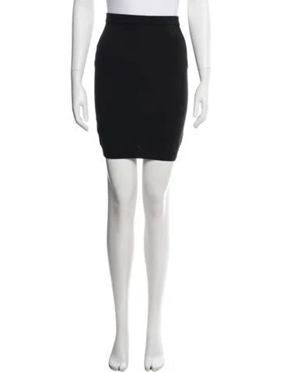 Pre-owned Moschino Mini Skirt In Black