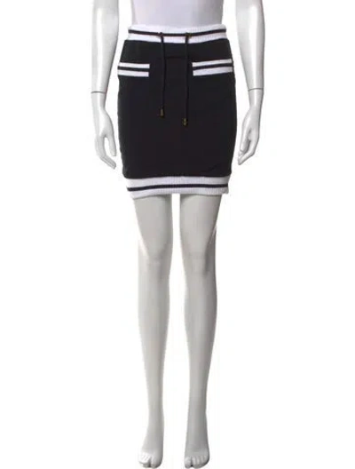 Pre-owned Moschino Mini Skirt In Black