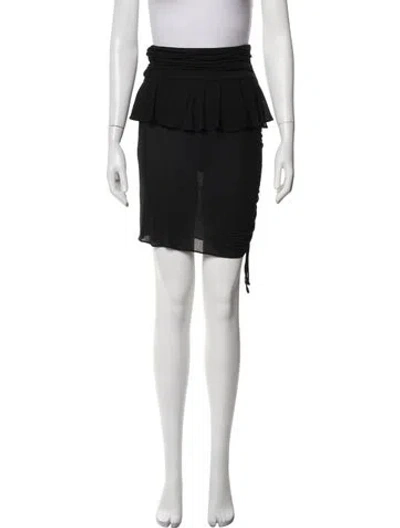 Pre-owned Moschino Mini Skirt In Black