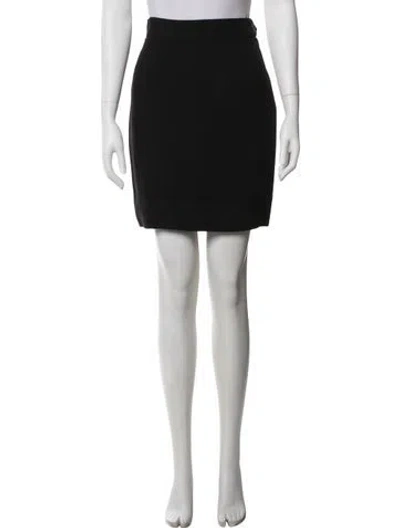 Pre-owned Moschino Mini Skirt In Black