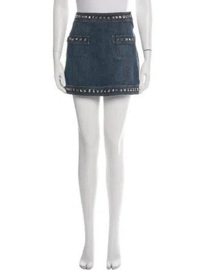 Pre-owned Moschino Mini Skirt In Green