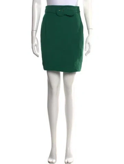 Pre-owned Moschino Mini Skirt In Green
