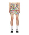 Moschino Multicolor Cotton Mini Skirt In Multicolor